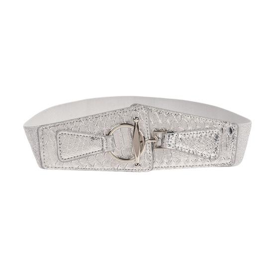 Женский эластичный пояс с золотой пряжкой, износостойкий пояс для рубашки, широкий край, для пальто, платья