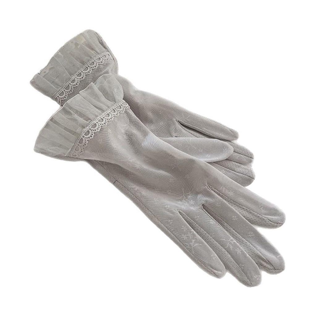 Breathable Touch Screen Gloves Sunscreen Lace Thin Mittens Cycling Driving  Riding Glove  Summer