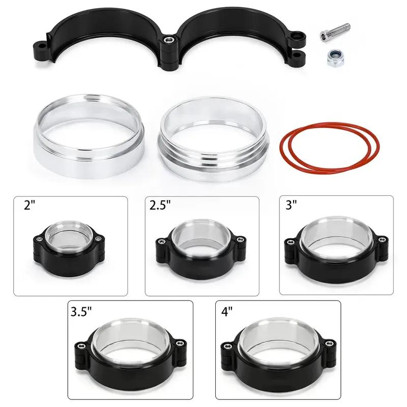 2"/2.5"/3"/3.5"/4" OD Turbo Intake Intercooler Pipe Aluminium Exhaust W System Exhaust HD V-band Clamp Assembly Anodized Clamp