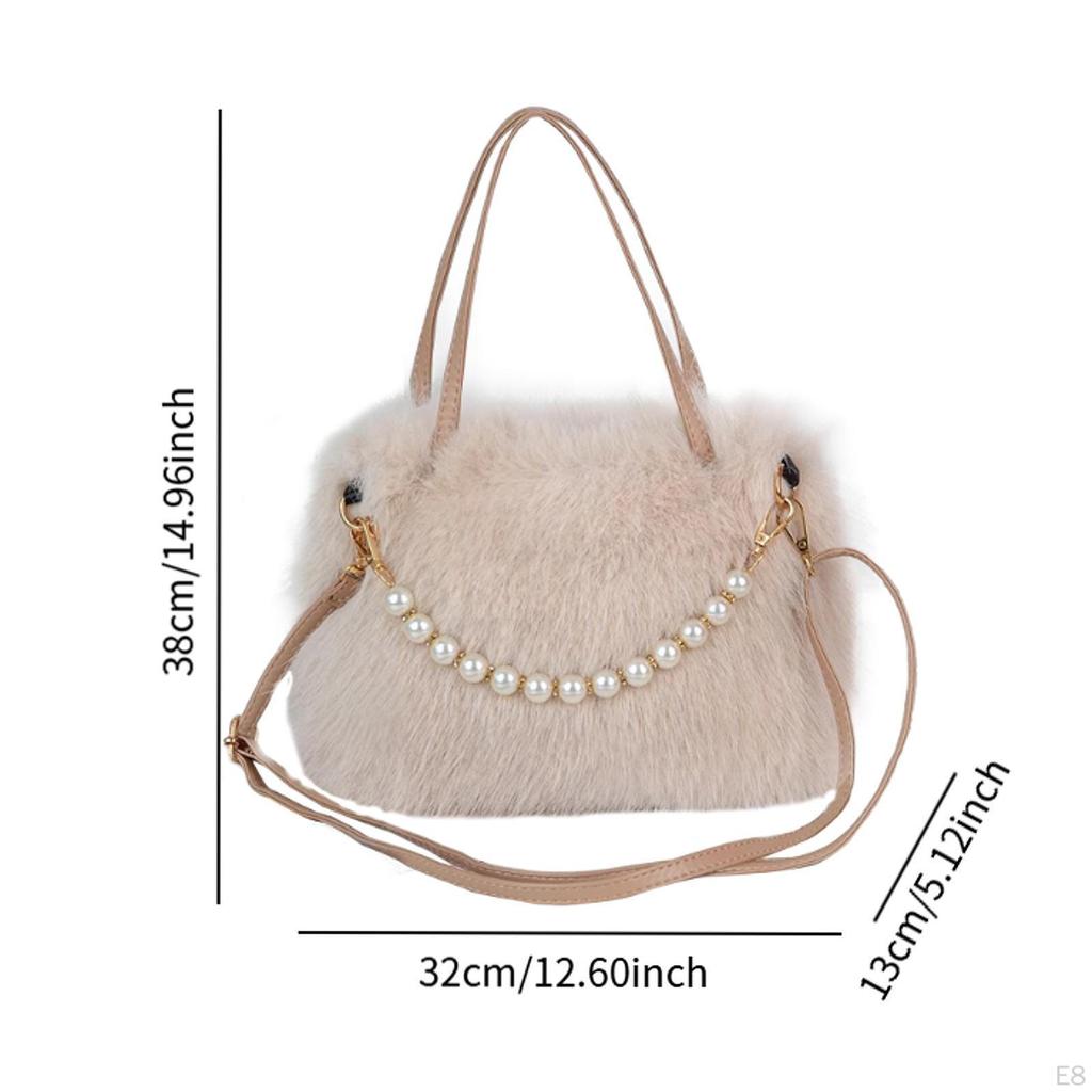 Модная мягкая плюшевая сумка через плечо для женщин для отпуска, поездок на работу, путешествий