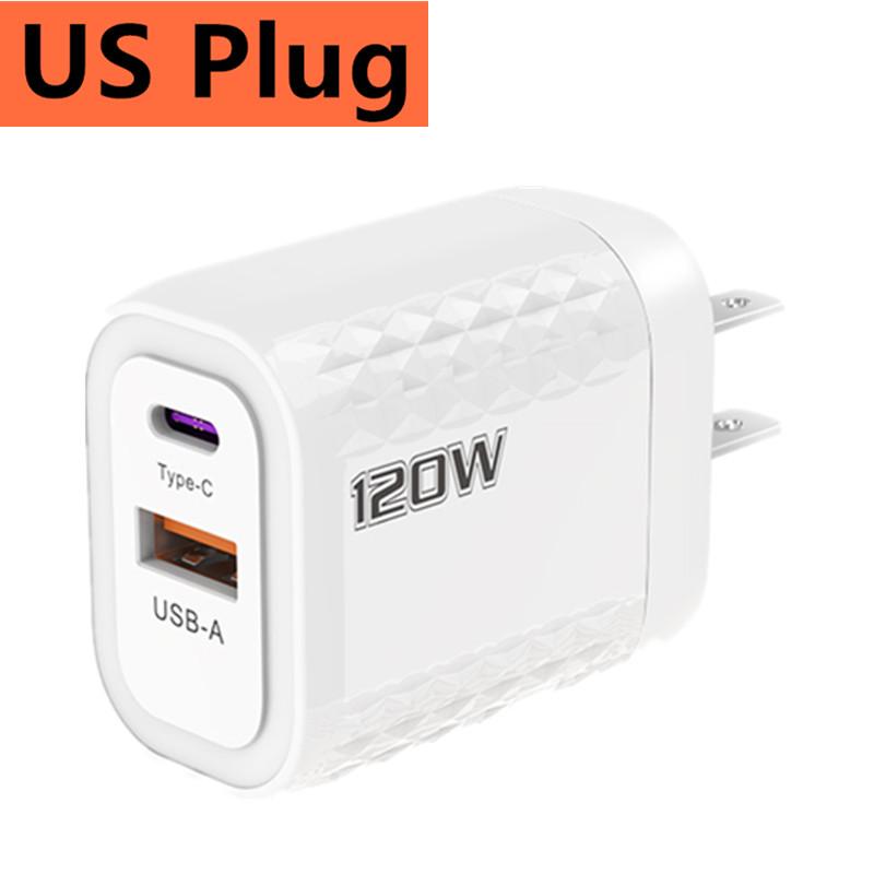PD быстрая зарядка 120 Вт тип C QC 3.0 быстрое зарядное устройство настенный адаптер для iPhone iPad Xiaomi Redmi Samsung Oneplus EU/US/UK вилка