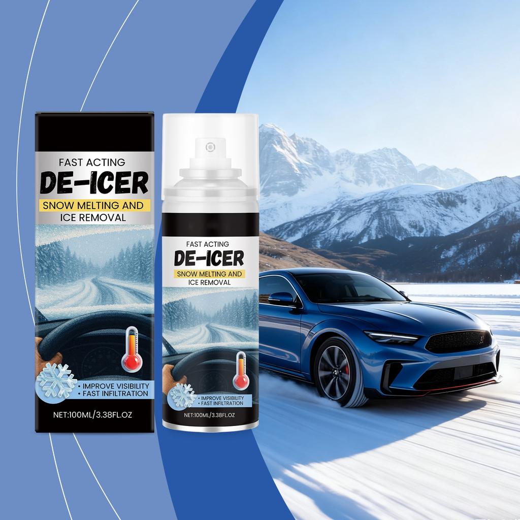 -Средство против обледенения Clear Visibility Для Зимних Автомобильных Стекол И Зеркал Заднего Вида Универсальное Удаление Льда 100мл