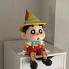 Puppet Crayon Shin-chan Figurine Cosplay Pinocchio Blockhead Anime Figure Ornament Action Model Collection Birthday Gifts