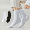 Men's Spring and Summer Thin Simple Pure Color Sweat Absorbing Breathable Socks