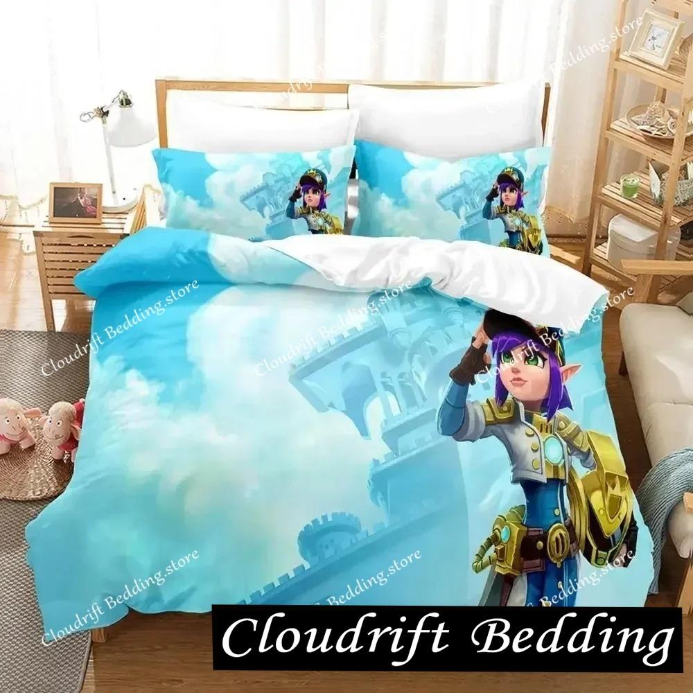 Game Dungeon Defenders Bedding Set Cartoon Anime Adult Kid Bedroom Duvet cover Sets 3D Print anime home textile