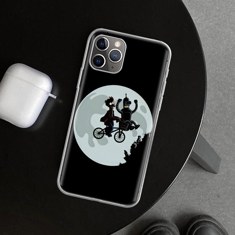 Cartoon F-Futuramas Phone Case Cover for iPhone 11 12 13 Mini 14 15 Plus 16 Pro Max 17 Air 7 8 + SE Art Customized Fundas 11 12