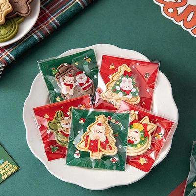 Прозрачные самозапечатывающиеся пакеты для выпечки Meidi Christmas