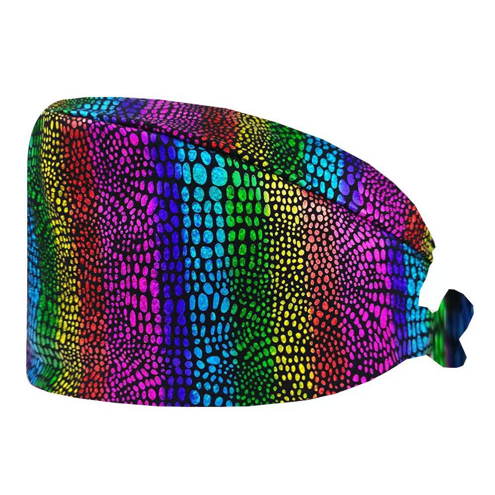 Cartoon Print Spa & Nurse Surgical Cap