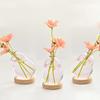 Creative New Bubble Vase Hydroponic Glass Vase Transparent Pink Flower Arrangement Table Decoration Aromatherapy Bottle Ornament