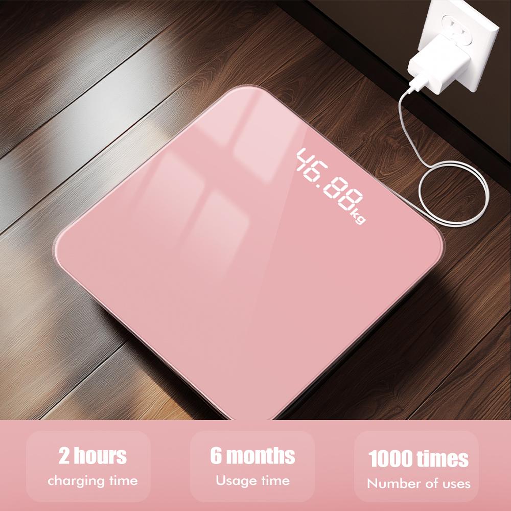 Digital Bathroom Scale LED Smart Body Fat Scale Accurate Measurement Weight Included 3*AAA Batteries Analyzer Testing Scale