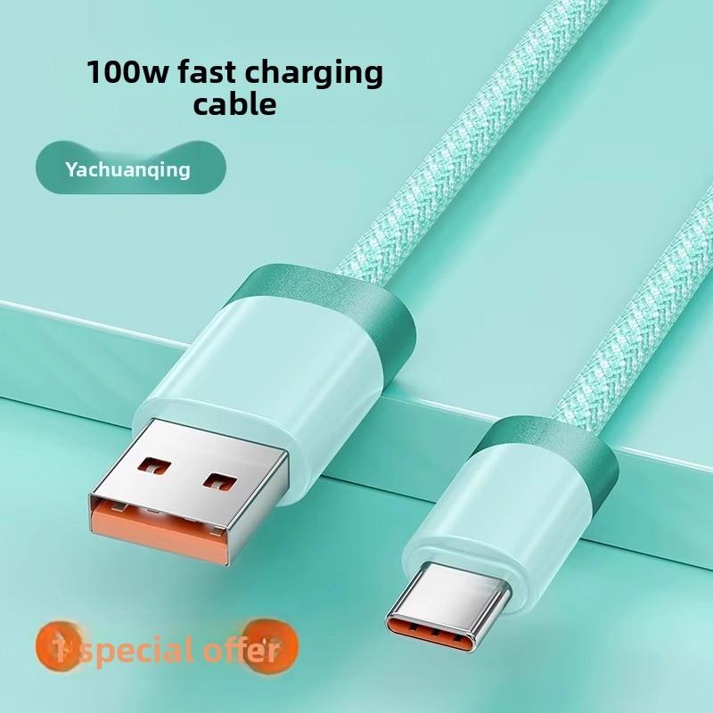 Быстрый кабель Type-C 100 Вт Power Delivery Линия передачи данных Для смартфонов Huawei Oppo Xiaomi и Honor