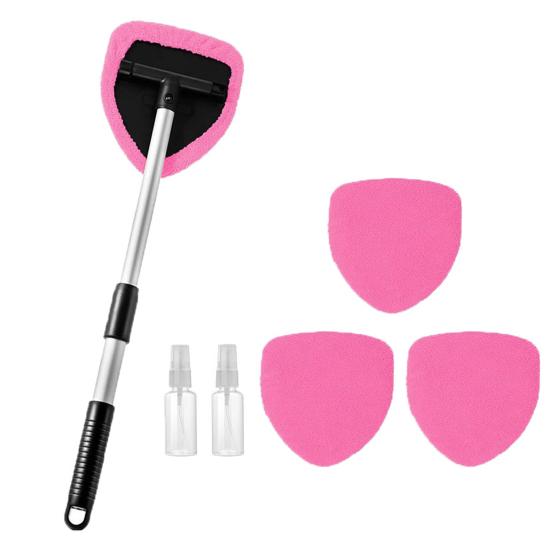 Инструмент для чистки лобового стекла Щетка для чистки автомобиля Выдвижная палка для чистки лобового стекла Очиститель автомобильных окон Ткань из микрофибры Щетка для мойки автомобиля