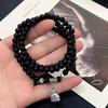 Elegant Chinese Style Black Beaded Bracelet For Women Perfect For Gifting