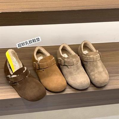 Обувь Sampo Boken мех овчины интегрированные сноубутсы женские сумка голова туфли Мюллера маленькие картофелины все включено сноубутсы полушлепанцы