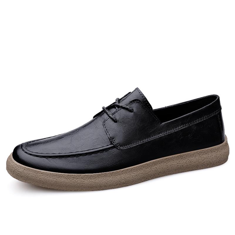 Genuine Leather Business Formal Shoes Men Casual Shoes Men Casual Shoes British Style Outdoor Casual Shoes Leisure Walk Travel