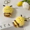 Stuffed Animal Little Bee Doll Bag Charm Bee Keychain Creative Bee Plush Pendant  Schoolbags