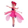 Flying Fairy Princess Doll Luminous Gesture Sensing USB Rechargeable Sky Dancers Flying Dolls for Girls Pink