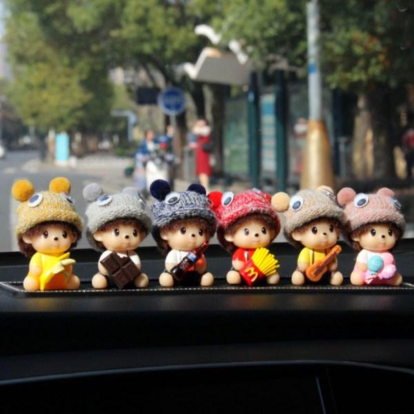 Dashboard Car Figure 3 Brothers + Non-slip pad,Korean Car Acc