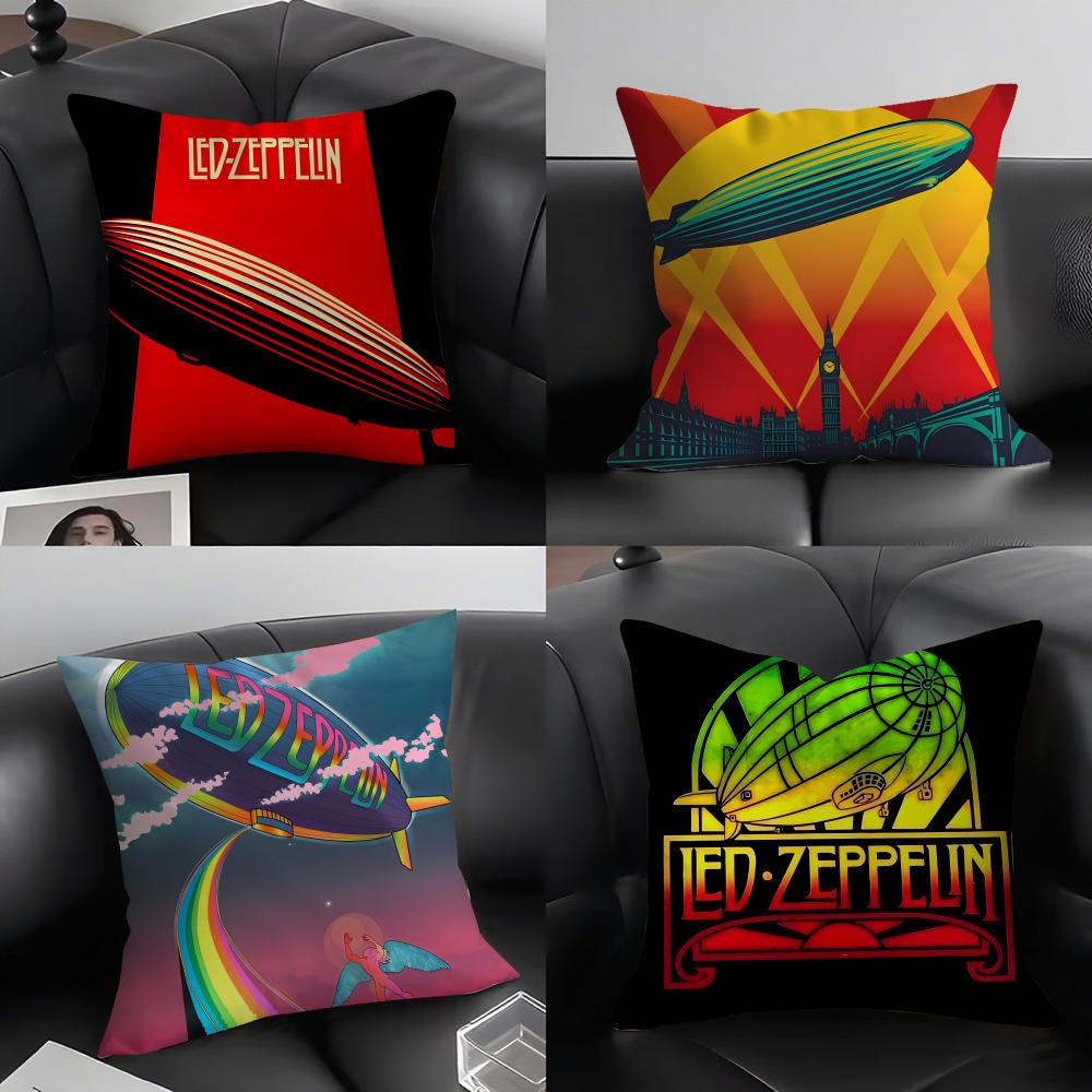 L-Led Zeppelinn Подушка-чехол Наволочка Ультрамягкая, приятная для кожи ткань Облачный комфорт и скрытая молния