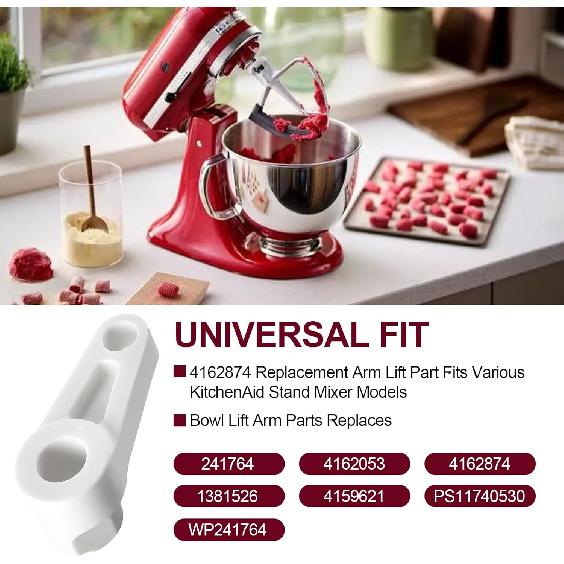 Stand Mixer Arm-Lift Replacement Part for Whirlpool & KitchenAid, Mixer Arm Lift Mechanism Compatible with WP241764, 241764, 4162053, 4162874,