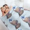 Elephant with a butterfly Throw Blanket Beautifuls blankets ands Furrys Bed linens Blankets
