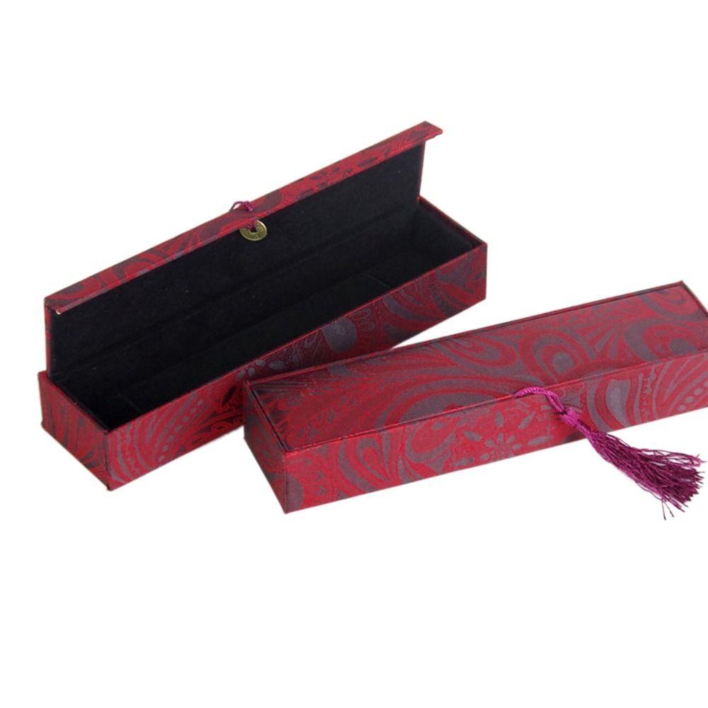 Linen Jewelry Packaging Box Chinese Style Jewelry Display Box Bracelet Storage Box Necklace