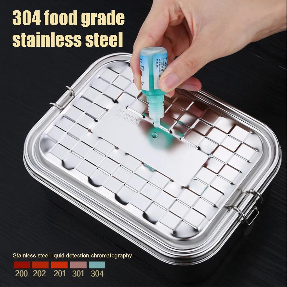 Rectangular Lunch Container 1/2/3 Compartment Fresh-keeping Box Picnic