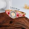 Rich In Flowers Vintage  Watch Rhinestone Bracelet Bracelet Watch Ladies Wristwatch  Dress Watch