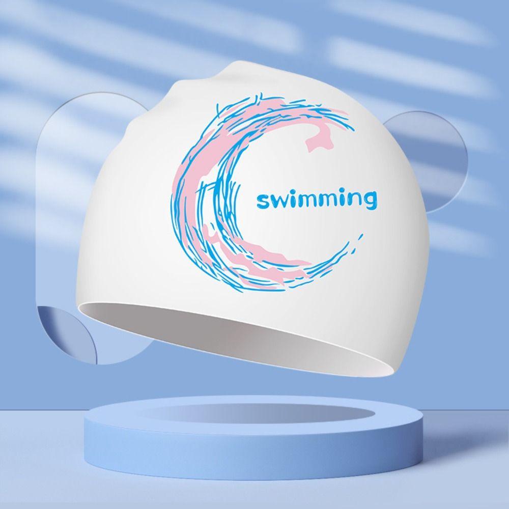 Star Swimming Hat Moon Bathing Cap Swimming Accessories Diving Cap  Swim Pool