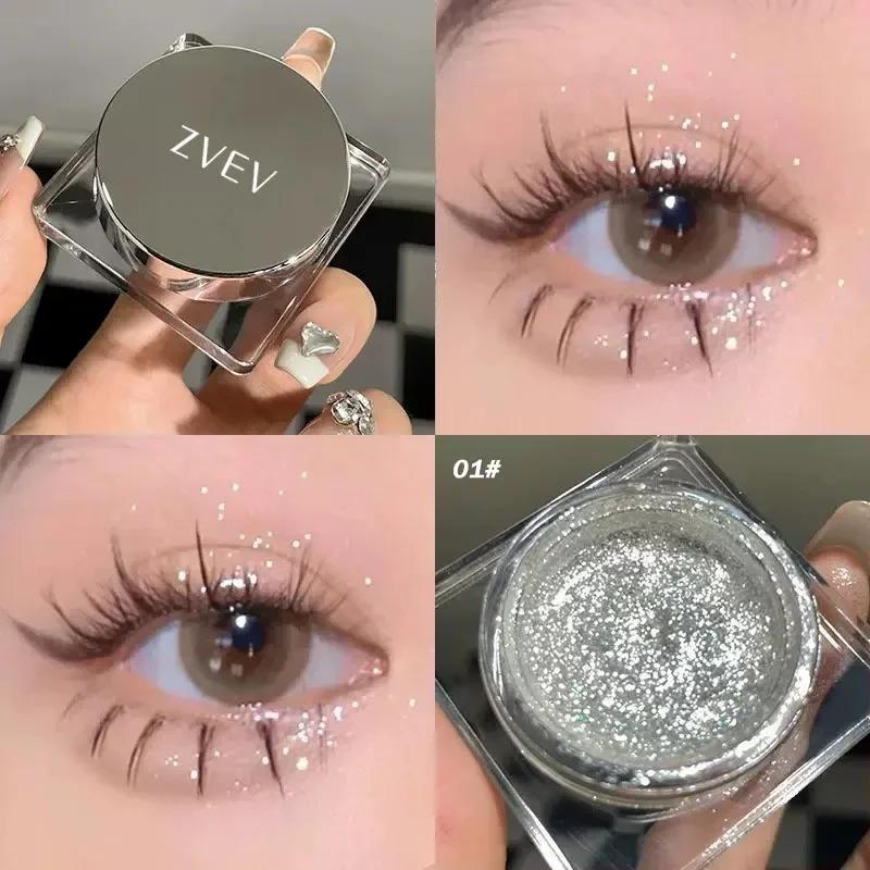 Monochrome Glitter Eyeshadow Shiny Diamond Eye Shadow Palette Highlighter Powder Shimmer Bright Earth Color Eye Makeup Cosmetics