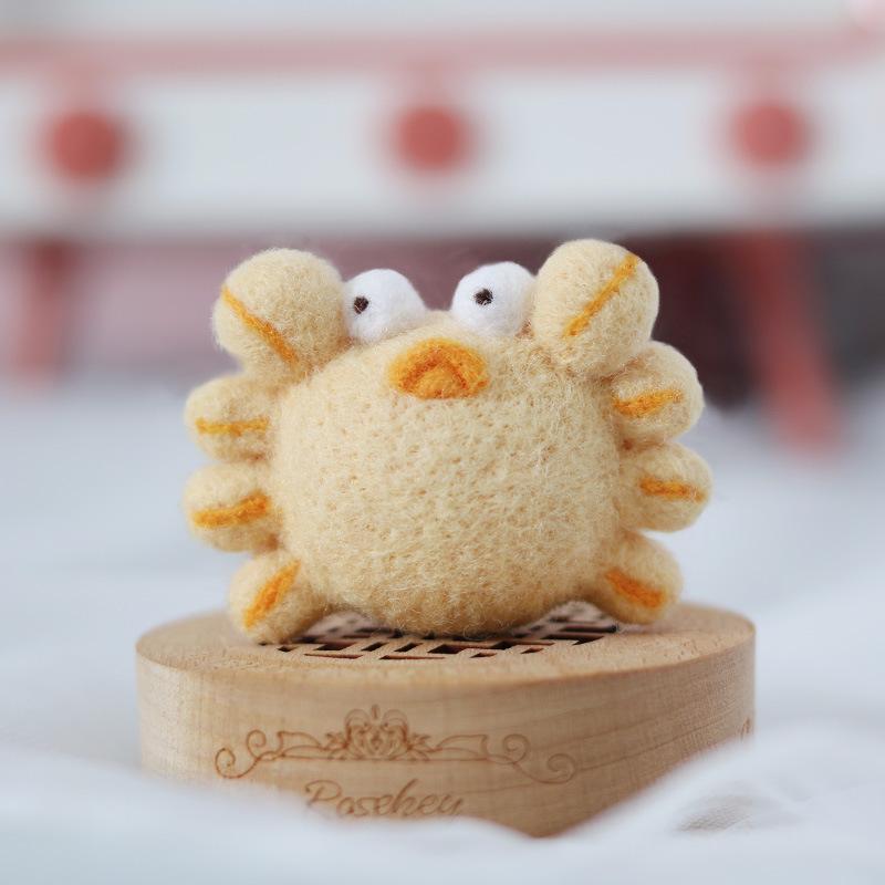 Новая Игла Валяние Шерсть Ручная Работа DIY Кукла Каваи Супер Милый Воробей Мумии Крабы Плюшевые Игрушки Лучшие Подарки на День Рождения Не Готовые
