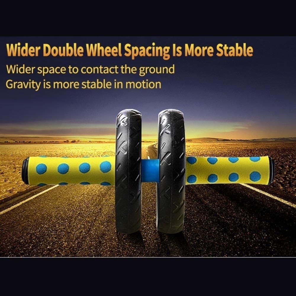 Колесо для упражнений на пресс Двойные колеса Роликовые тренажеры для фитнеса