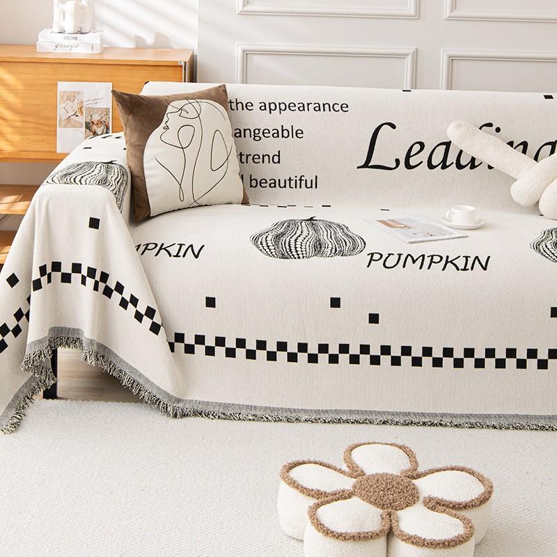 Premium Feel Chenille Sofa Cover Cloth Towel Four Seasons Universal Sofa Cover All Inclusive Universal Cover Anti Cat Scratch Anti-slip Cover Blanket