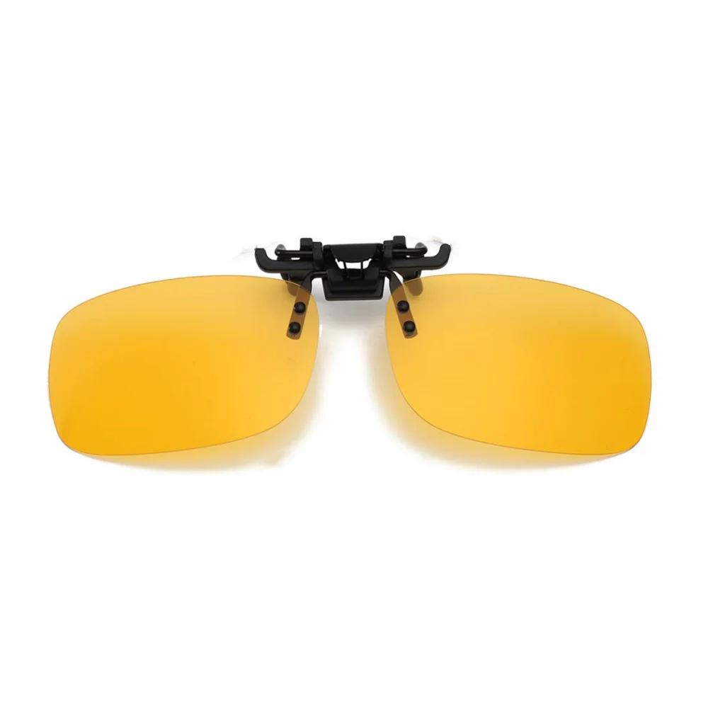 Новые унисекс поляризованные солнцезащитные очки-клипсы для близоруких, для вождения, с линзами для ночного видения, для езды на велосипеде, клипсы для солнцезащитных очков, мотоциклетное оборудование