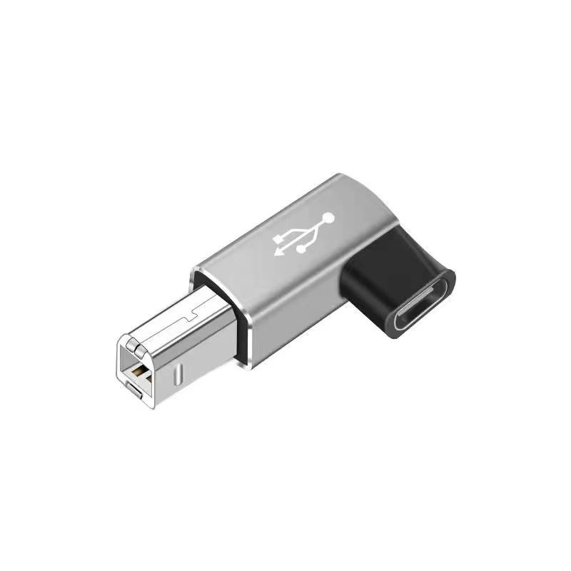 Адаптер USB Type-C (мама) на USB-B (папа) USB 2.0 Адаптер для принтера, пианино, клавиатуры, факса, сканера, MIDI-интерфейса