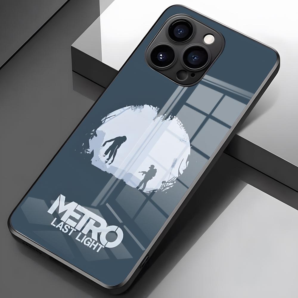 Чехол для телефона Metro 2033 для iPhone 17 Pro Max 16 15 14 Pro Max 13 11 X Xs Xr 8 7Plus Стеклянная крышка