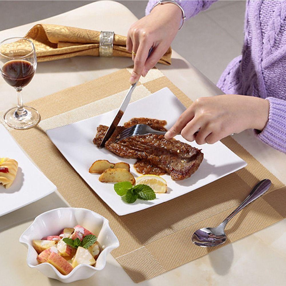 Противоскользящие прямоугольные подставки под тарелки, креативные подставки на обеденный стол, подставки для сервировки стола в отеле