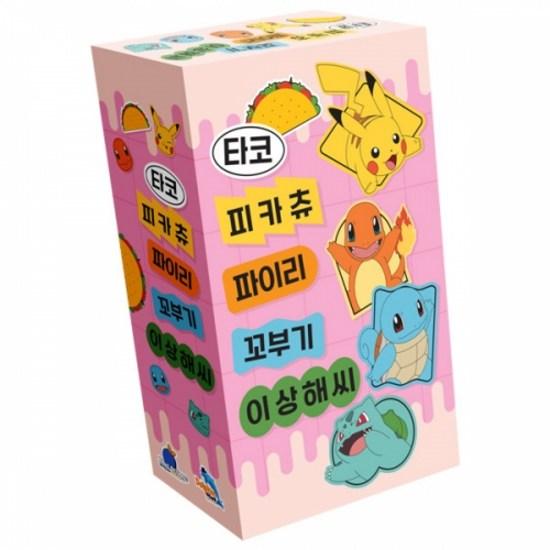 [Popcorn Games] Taco Pikachu Charmander Squirtle Bulbasaur (8 Years Old and Older, 2 To 8 Players, 15 Minutes) Board Game, Popular Korean Game