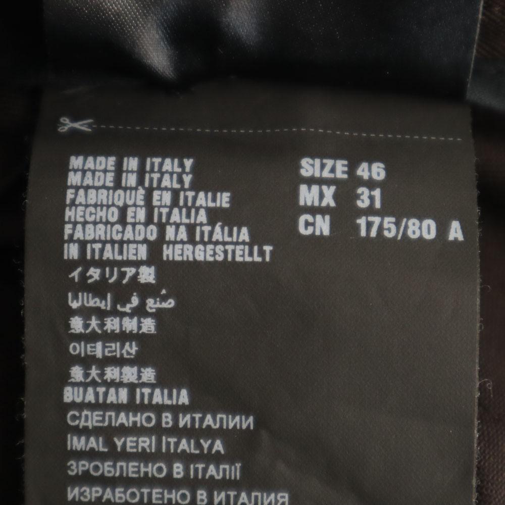 PRADA made in Italy Piping wool Slacks pants 46 Brown Men's Used