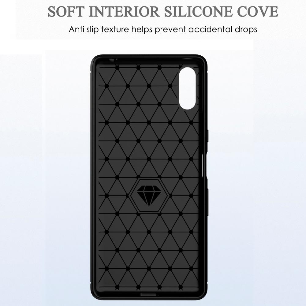 Brushed Texture Case For Sony Xperia 10 1 IV Iii 5 Ii Lite L3 L2 L1 Plus 8 XA1 Ultra XA2 XA3 XA4 XZ4 XZ5 XZ3 Cover Carbon Case