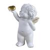 Baby Angelic Holding Heart Statue Love Expression Resins Cherub Sculpture Figurine for Home and Office Tabletop Decors