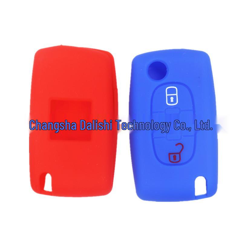 Silicone Key Cover for Peugeot Citroen 3-Button Remote