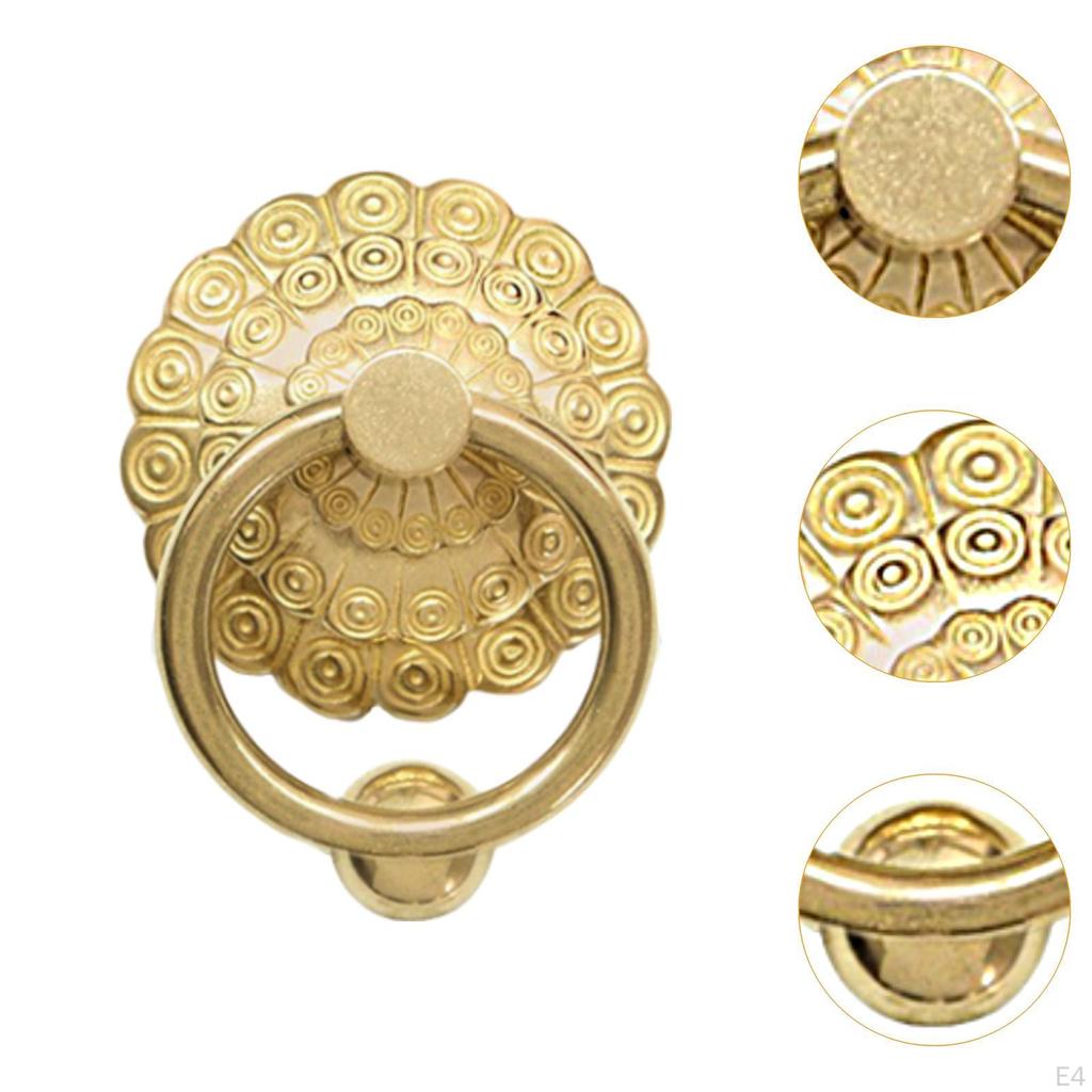 Brass Door Pull for Front Entrance, Vintage Gate Handle Wooden Structures