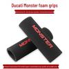 Custom Handlebar Grips for Ducati Monster: Anti-Slip, Sweat-Absorbing, Waterproof, Durable Sponge Design.