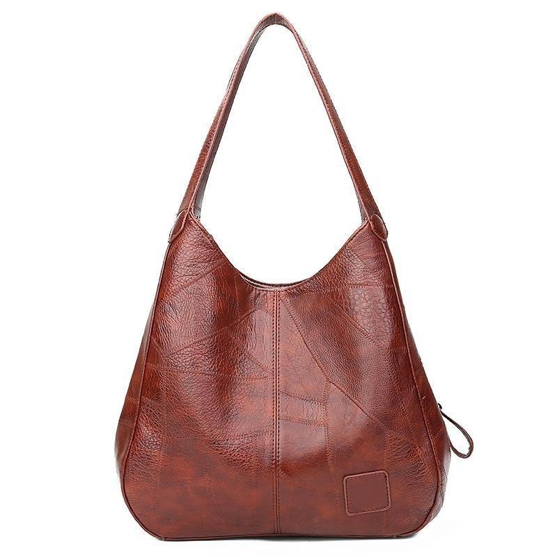 Women's Bags European And American Soft Leather Shoulder Bags Ladies All Match Shoulder Bags Simple Portable Tote Bags