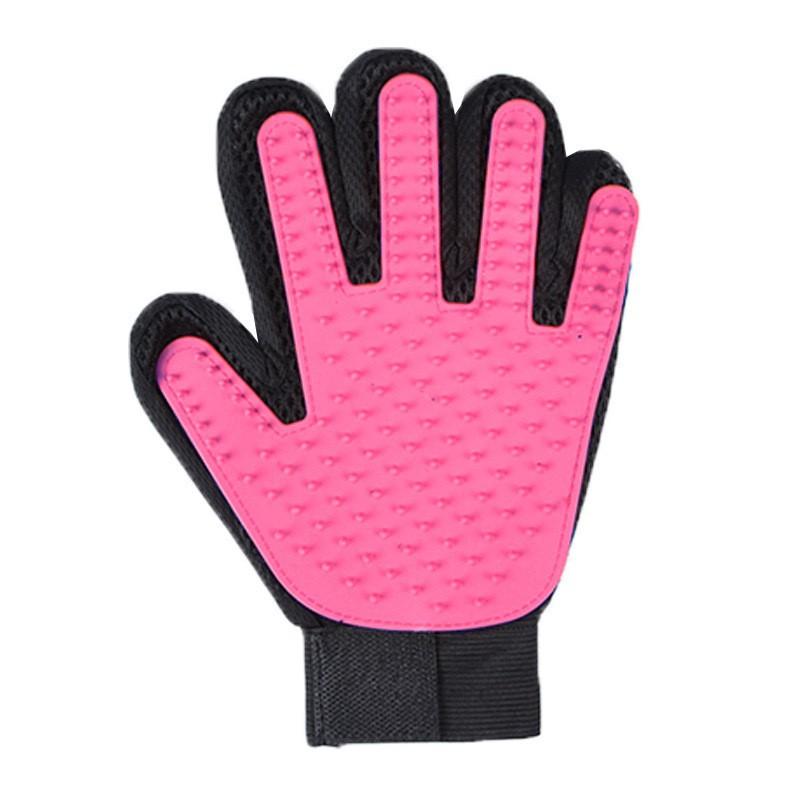 Pet Grooming Glove for Cats & Dogs, Hair Removal Deshedding Mitt, Bath Massage Brush for Pet Shedding Loose Fur Cleaning