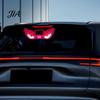 Солнечные автомобильные предупреждающие огни 'Глаз демона' для окна с присоской, Перезаряжаемая лампа 'Дьявол', Легкая установка, Светодиодная лампа на лобовое стекло для автомобилей, внедорожников,