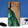 Гибридный чехол из дерева и смолы для Huawei Nova Y91 Y61 Y60 Y70 Y72 Y73 Y90 12i 11i 3i 7i 8i 9 10 SE P20 P40 P30 Lite