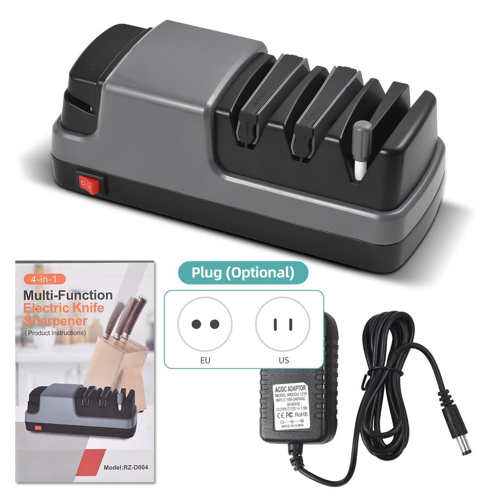 4 в 1 электрическая точилка для ножей инструмент для заточки ножей с алмазными абразивами подходит для прямых