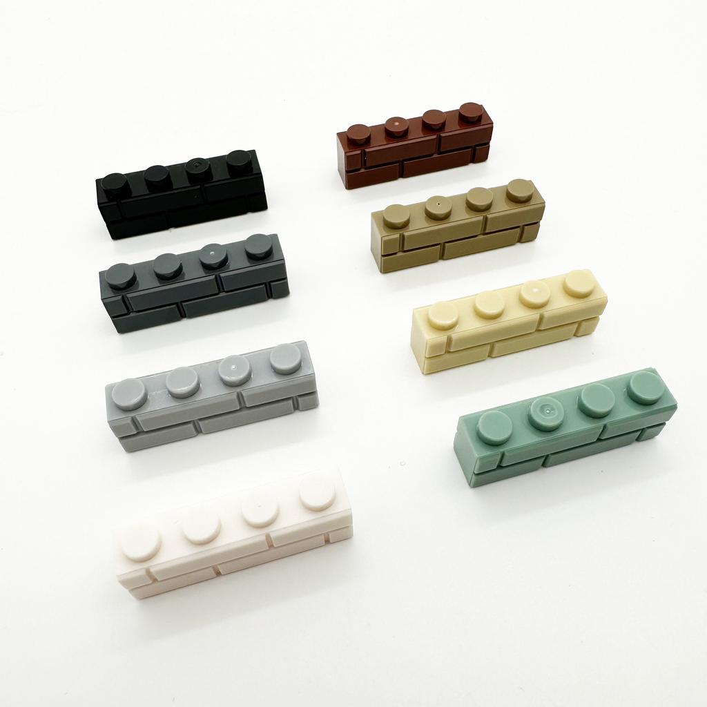 300pcs Bulk Building Blocks Thick Wall Figures Bricks 1x4 Dots Educational Creative Size Compatible With 15533 Toy for Children